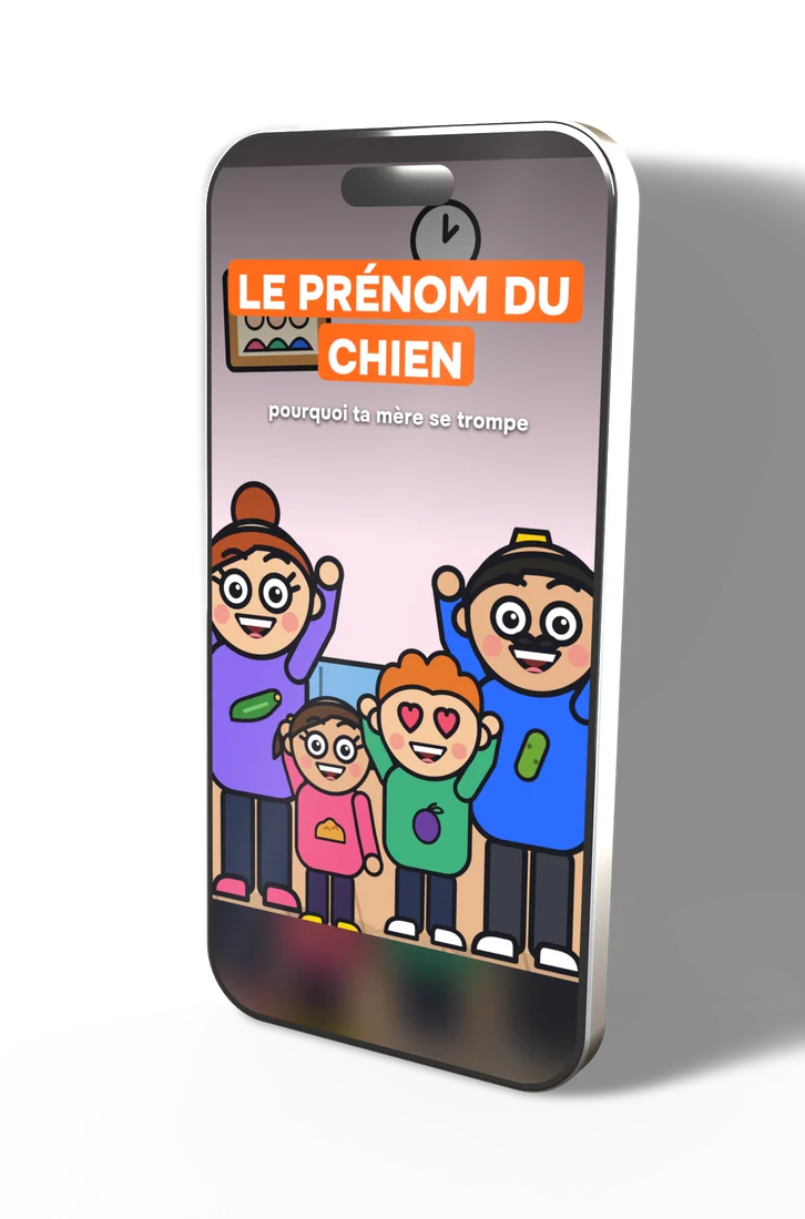 Vidéo cartoon 2D sur un iPhone