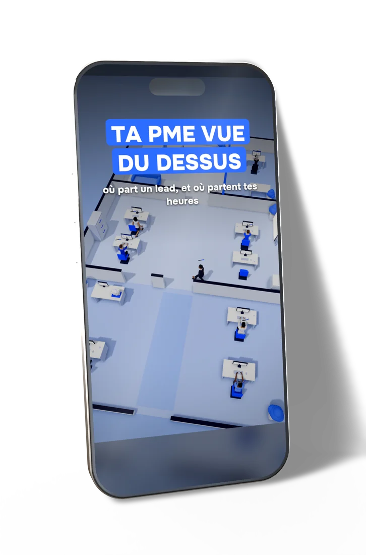 Vidéo vue du dessus sur un iPhone